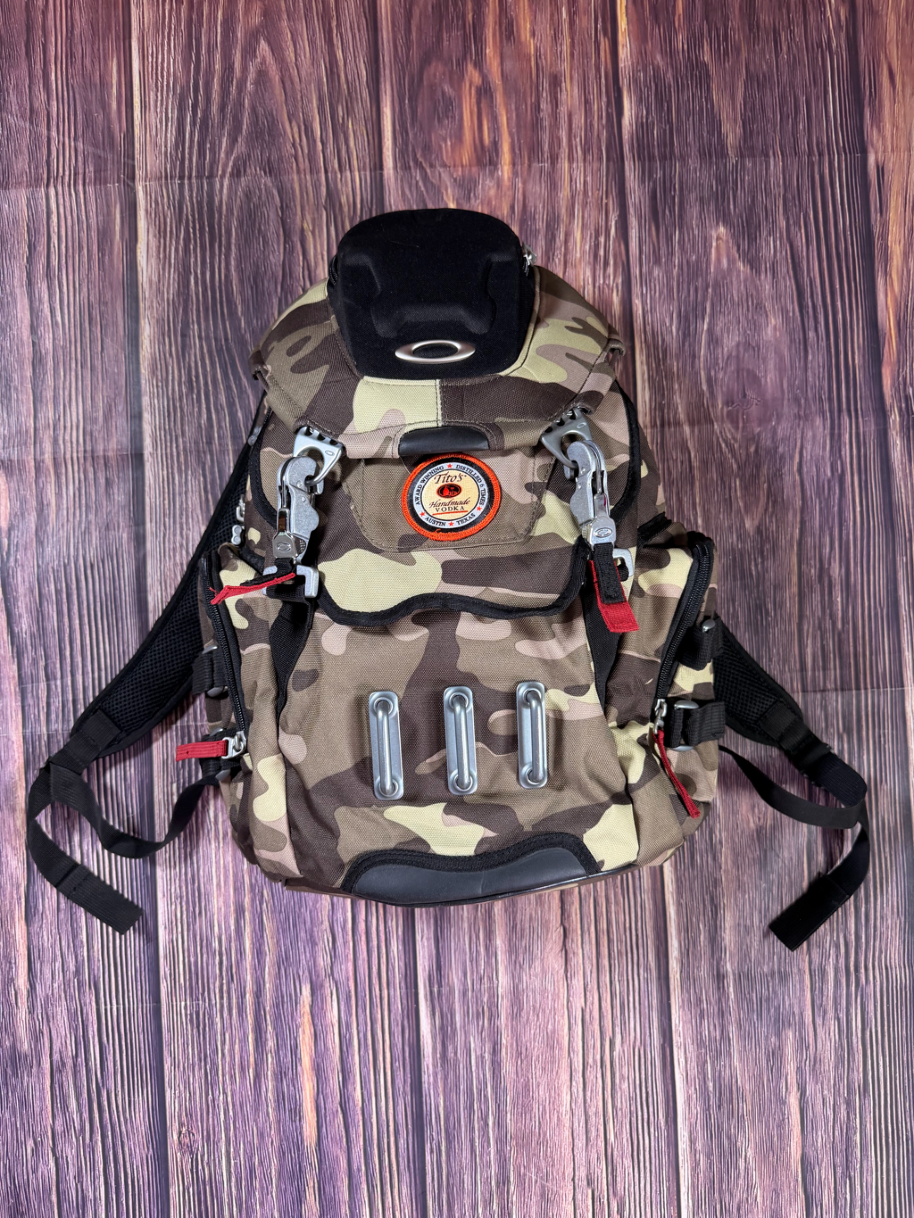 Oakley Kitchen Sink Backpack Green Camo Tactical Field Gear Day Pack Bag